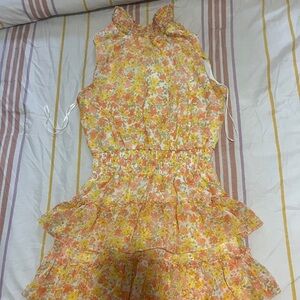 Cute Floral yellow dress